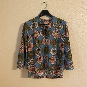 Loft Floral Long Sleeve Top